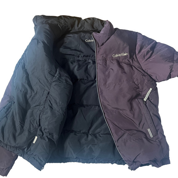 Calvin Klein Reversible Puffer Jacket Black / Purple XL‎ - Picture 9 of 9